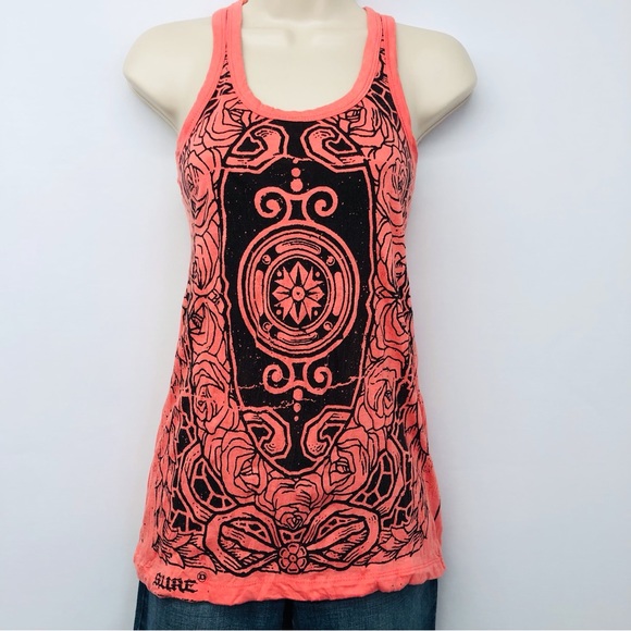Sure Orange Black Raceback Tank Top - Picture 5 of 16